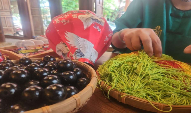Trải nghiệm làm lồng đèn - Dán vải truyền thống (20cm)